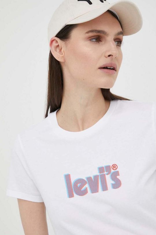 

Хлопковая футболка Levi's, белый