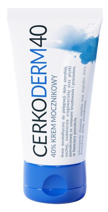 Смягчающий крем для ног Cerkoderm 40 KREM, 50 мл бежевая 358fj молочная