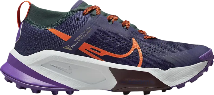 

Кроссовки Wmns ZoomX Zegama 'Purple Ink Safety Orange', фиолетовый
