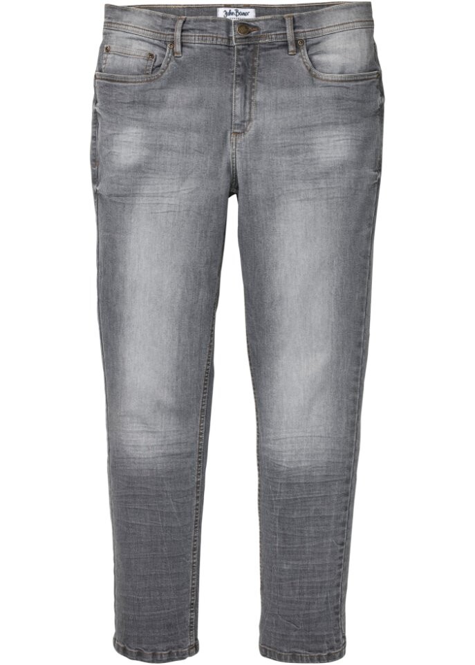 

Джинсы узкого кроя стрейч зауженного кроя John Baner Jeanswear, серый