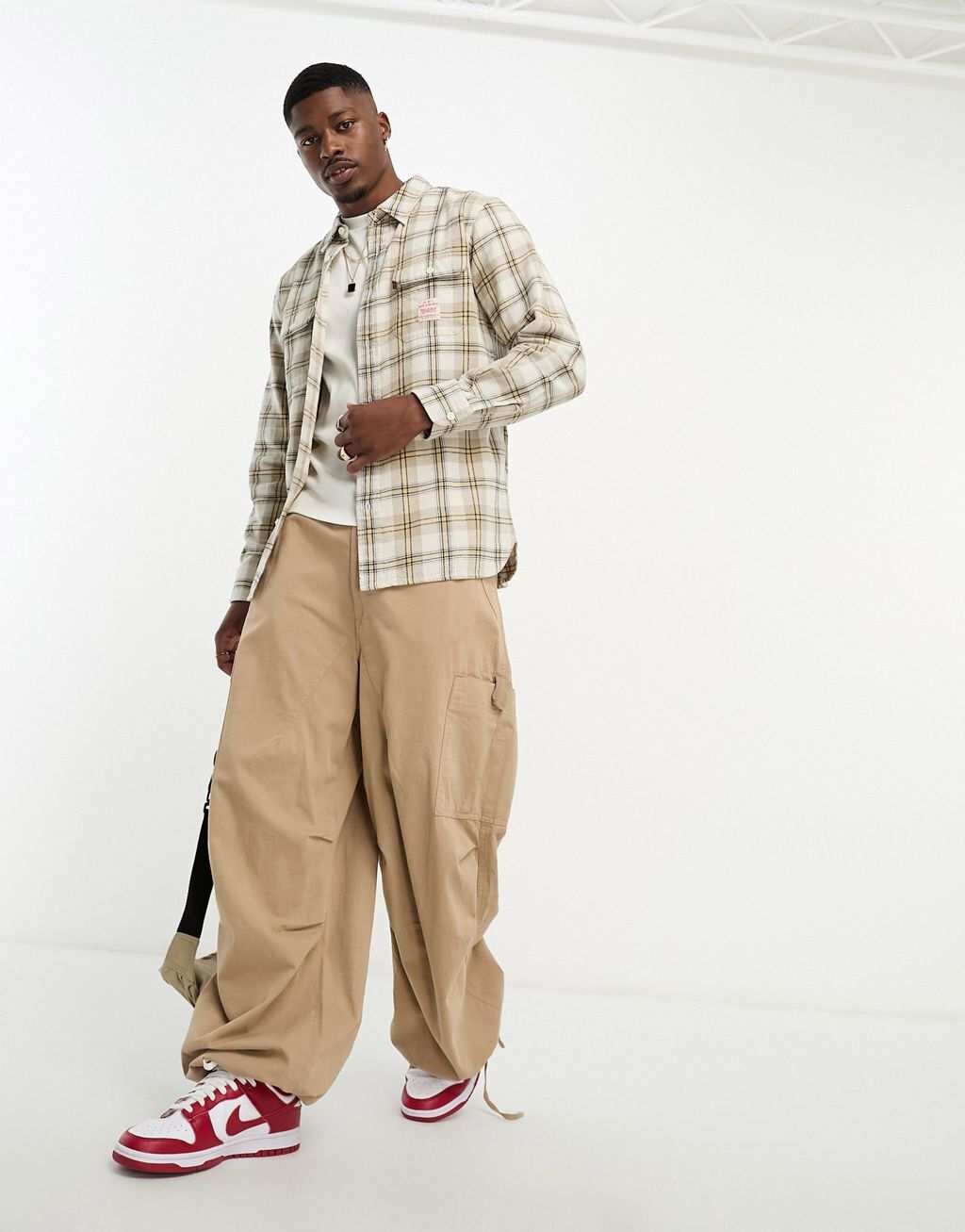 

Кремовая рубашка в клетку Levi's Classic Workwear Capsule