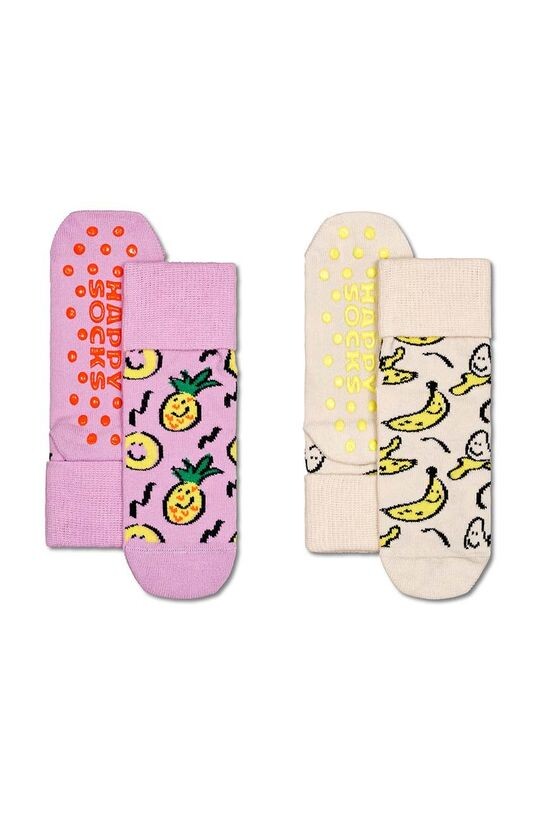 

Happy Socks Детские носки Kids Pineapple Anti-Slip Socks, 2 шт., розовый
