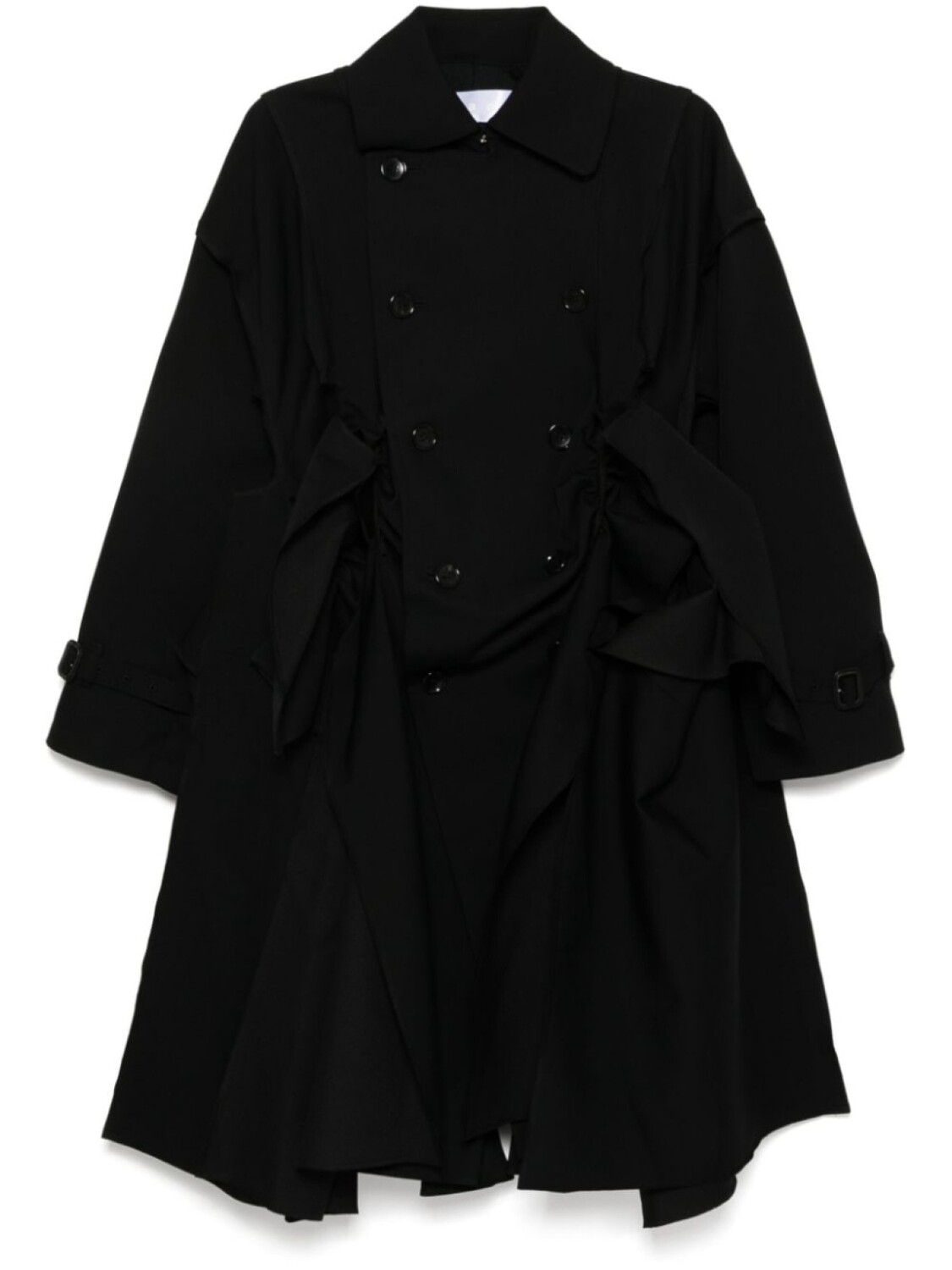 

Двубортное пальто Comme des Garçons TAO с вырезами, черный