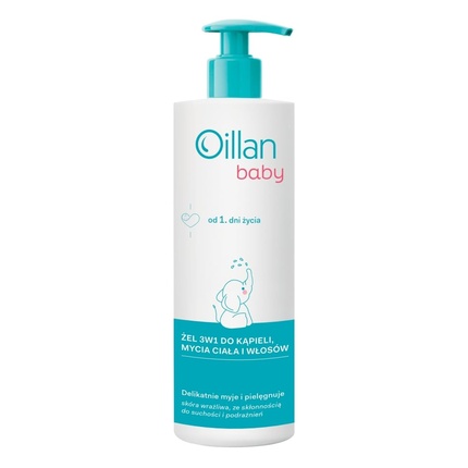 Oillan Baby 3в1 Гель для душа, средства для мытья тела и волос 400мл