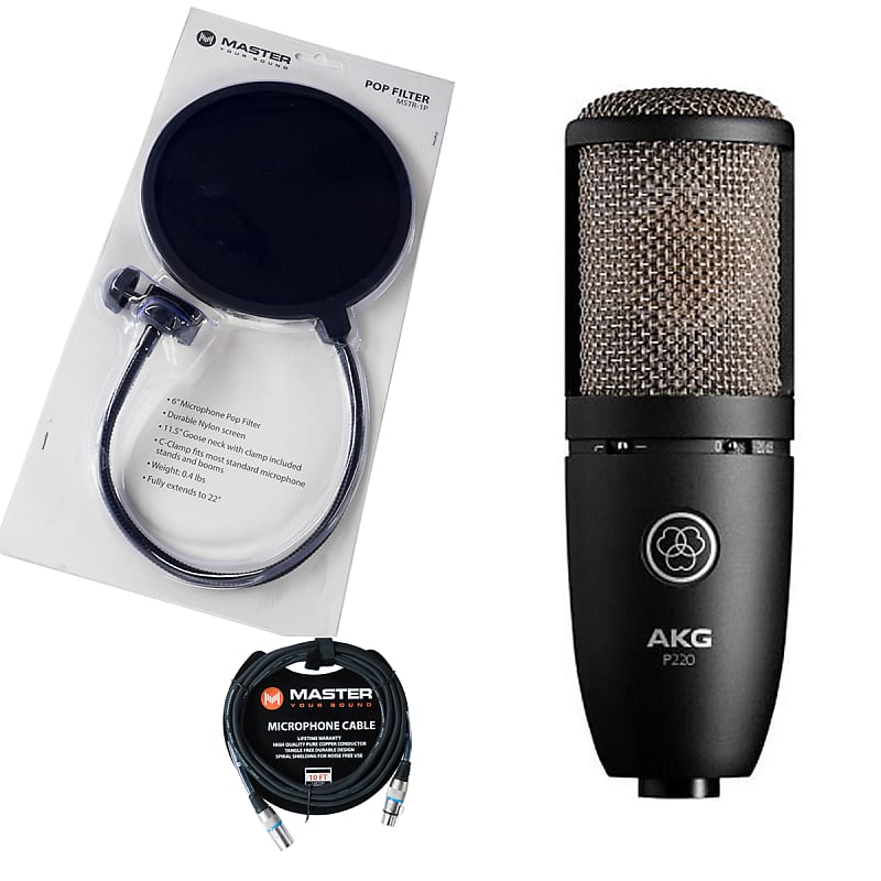 Конденсаторный микрофон AKG P220 superlux cmh8bh конденсаторный микрофон с большой диафрагмой