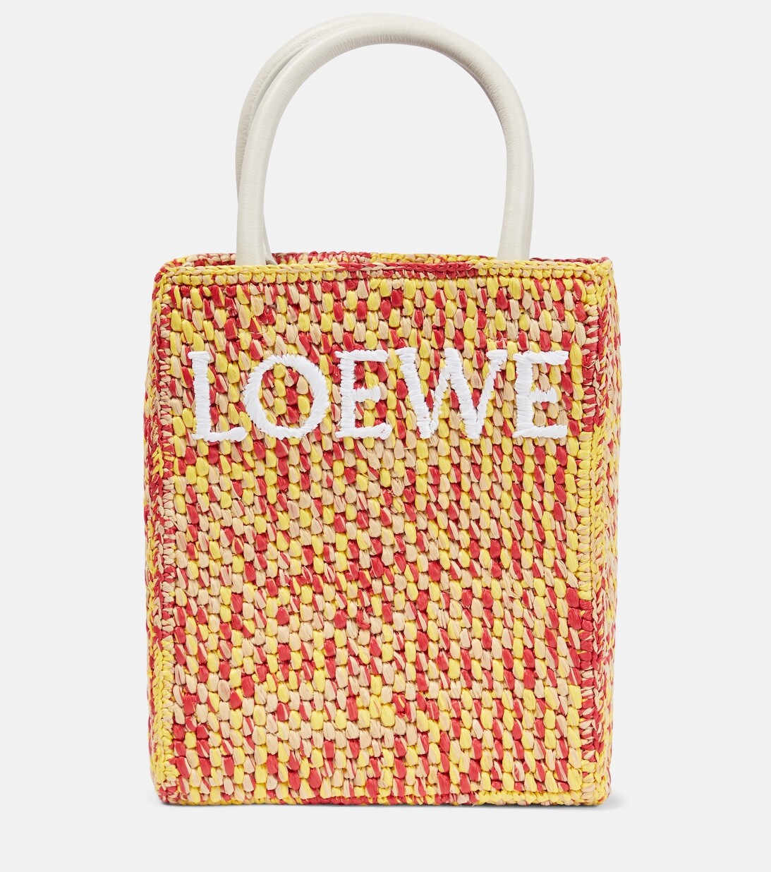 

Стандартная большая сумка из рафии формата А4 Loewe, разноцветный