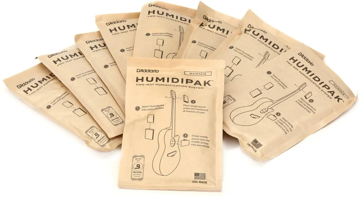 

Стандартная замена D'Addario Humidipak, 9 шт.
