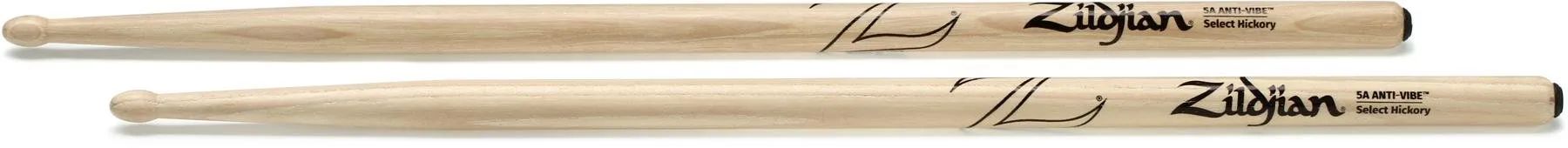 

Барабанные палочки Zildjian Hickory Anti-Vibe - 5A - Деревянный наконечник