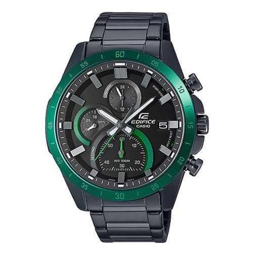 

Часы CASIO Waterproof EDIFICE Mens BlackGreen Analog, зеленый