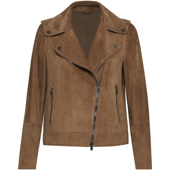 

Замшевая косуха Brunello Cucinelli