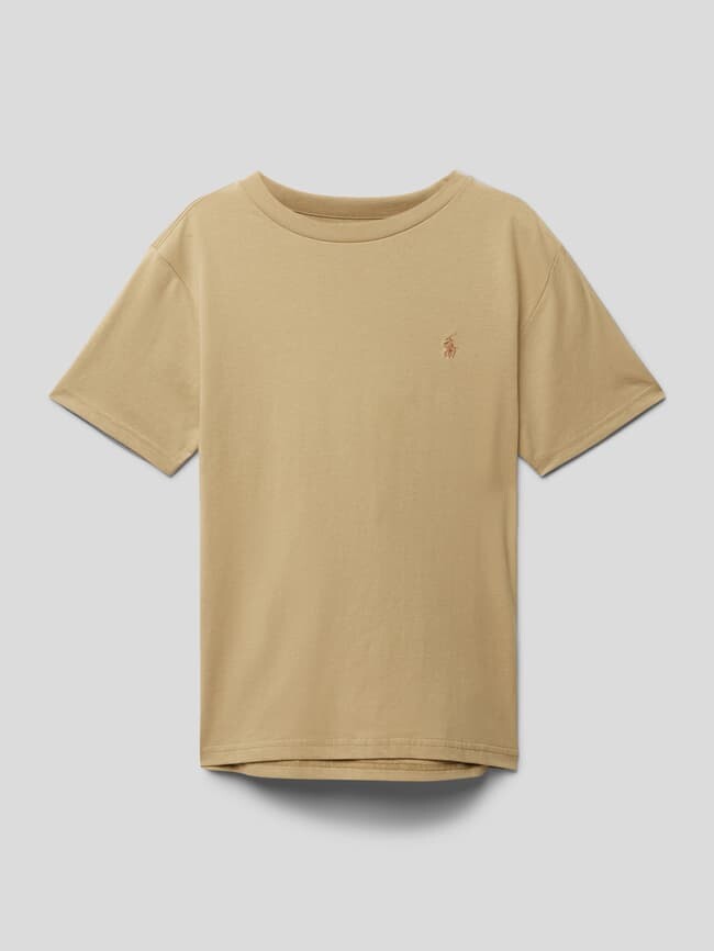 

Футболка с вышивкой логотипа Polo Ralph Lauren, хаки