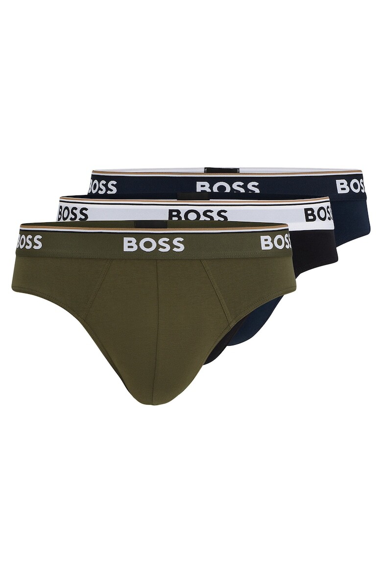 

Трусики с логотипом на талии - 3 пары Boss, черный