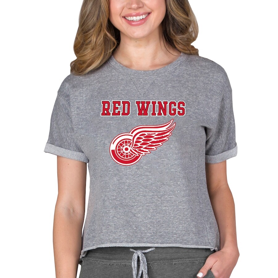 

Футболка с коротким рукавом Concepts Sport Detroit Red Wings, серый