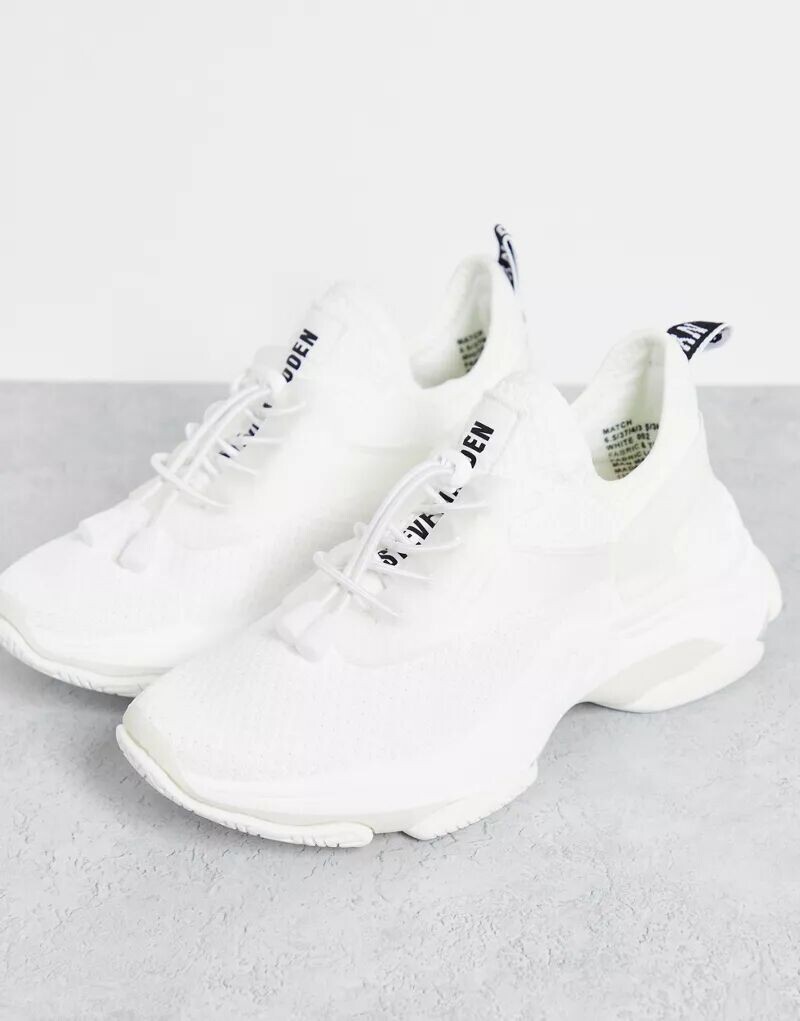 

Белые массивные кроссовки Steve Madden Match, Белый