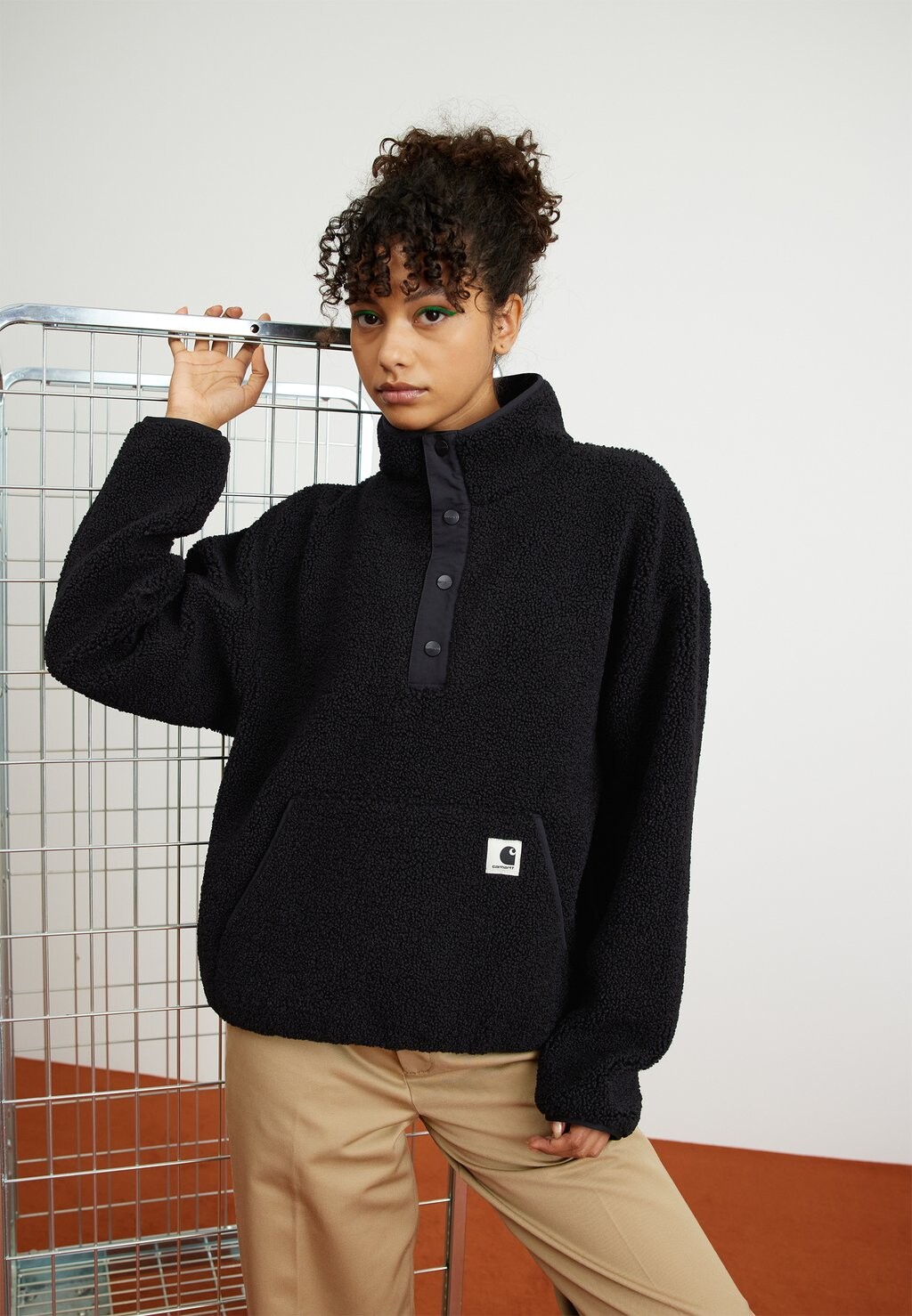 

Флисовая толстовка ELLIOT HIGH NECK LINER Carhartt WIP, черный