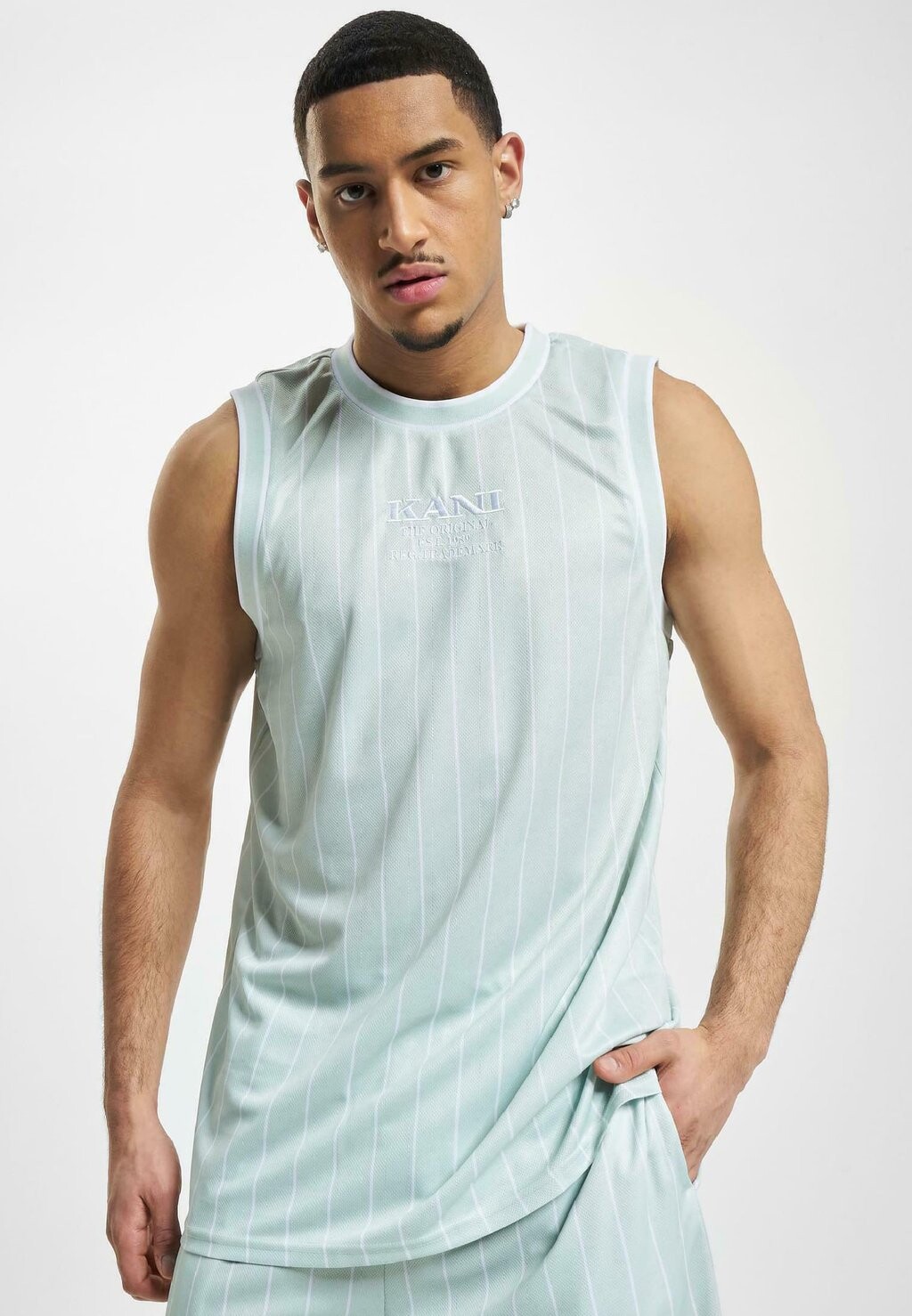 

Топ RETRO BASKETBALL TANK Karl Kani, мятно-белый