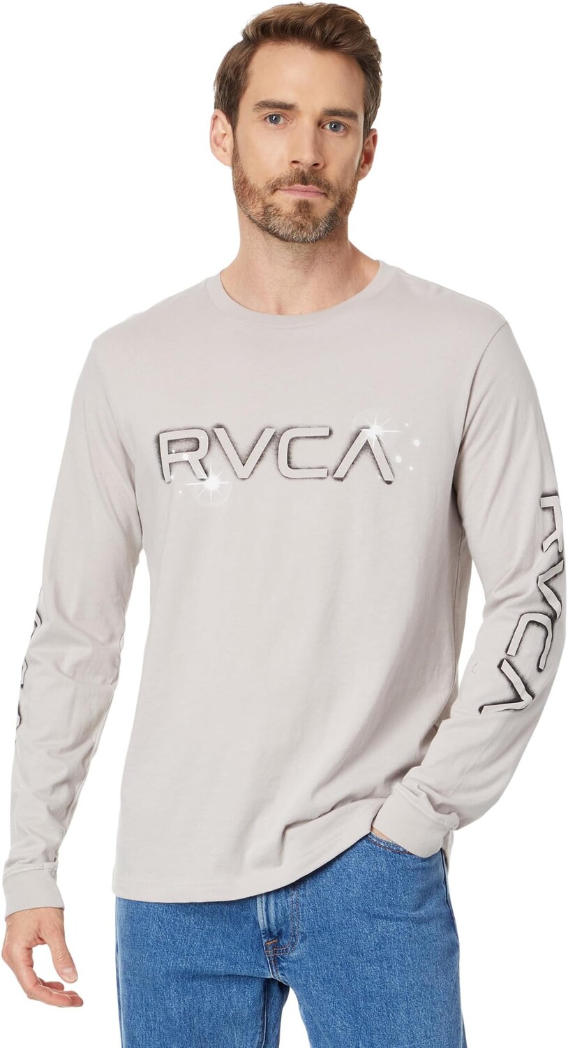 Футболка с длинными рукавами Big Airbrush RVCA, цвет Cement