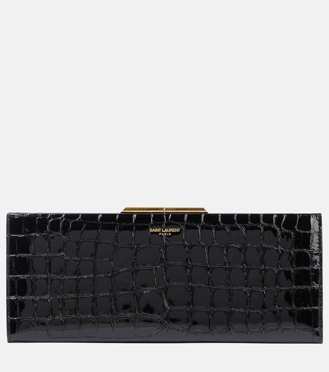 

Клатч Midnight с тиснением под крокодила Saint Laurent, черный
