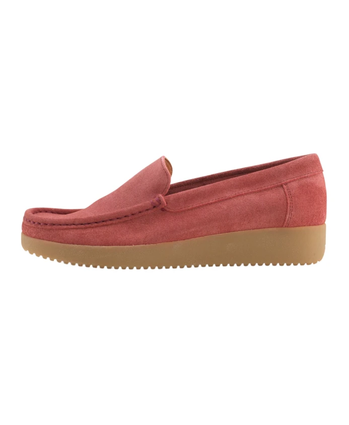 

Рубиновые замшевые лоферы Nature Footwear, красный