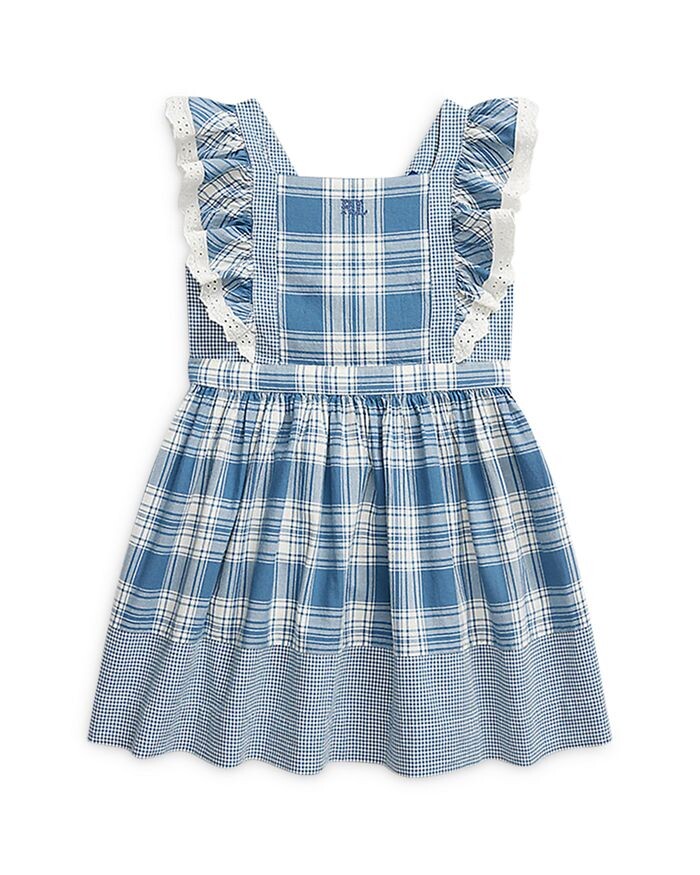 

Платье Madras из смешанного хлопка в клетку для девочек - Little Kid Ralph Lauren