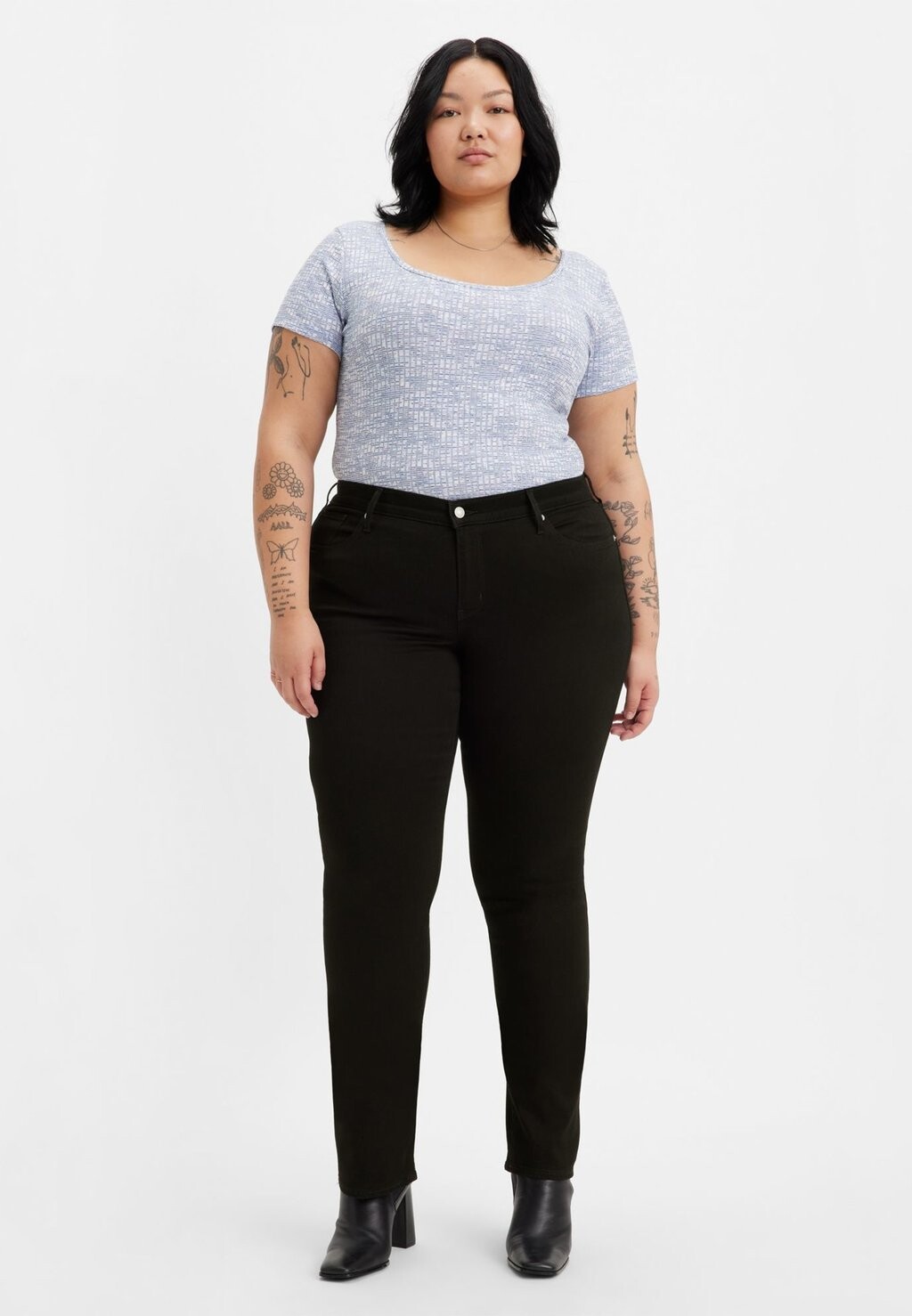 

Джинсы прямого кроя Levi's Plus 314 SHAPING STRAIGHT, цвет soft black