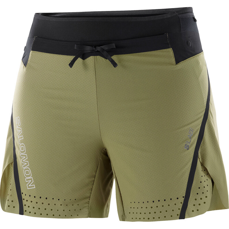 Женские шорты S-Lab Speed 2в1 Salomon, зеленый