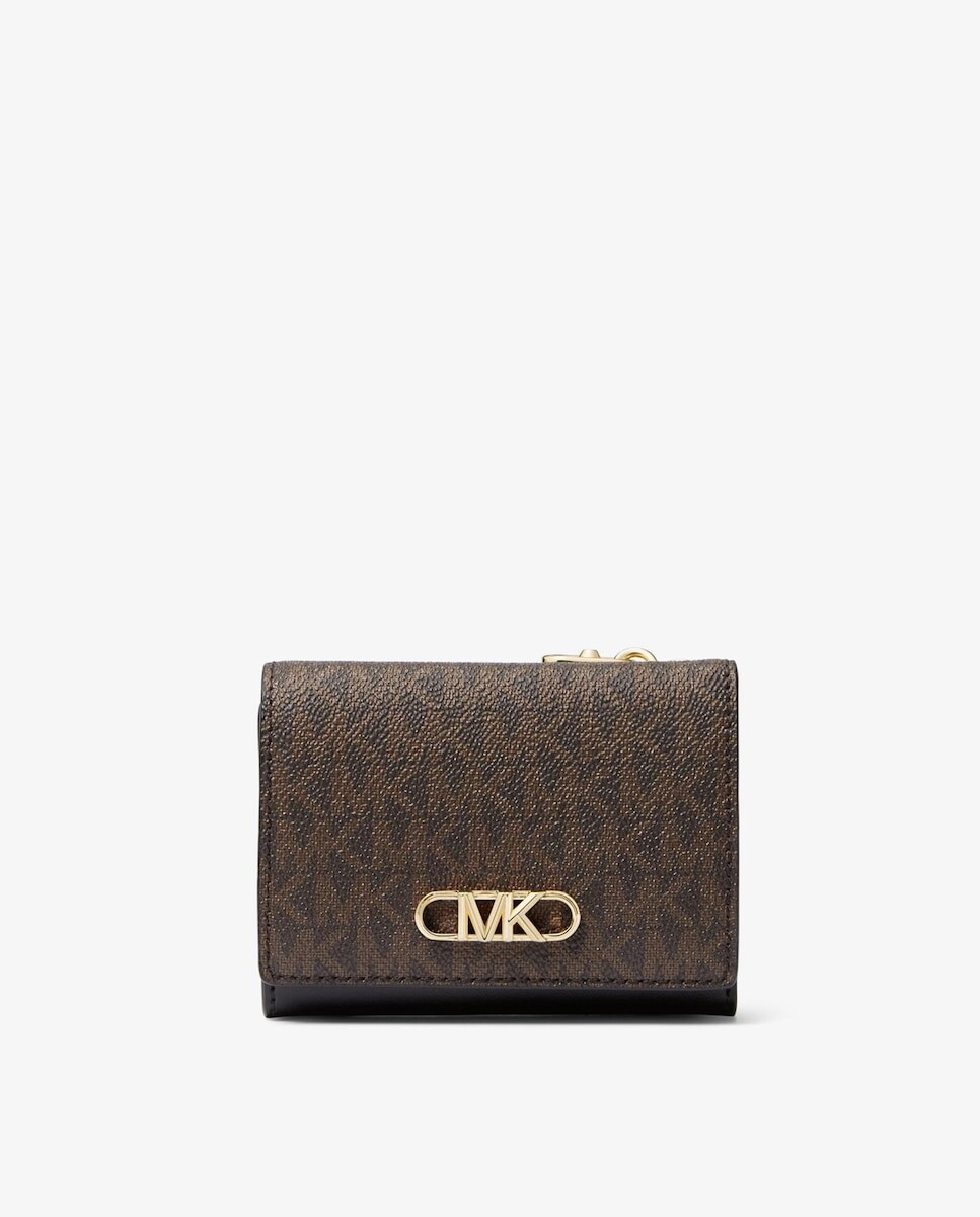 

Маленький женский кошелек с логотипами Michael Michael Kors, коричневый
