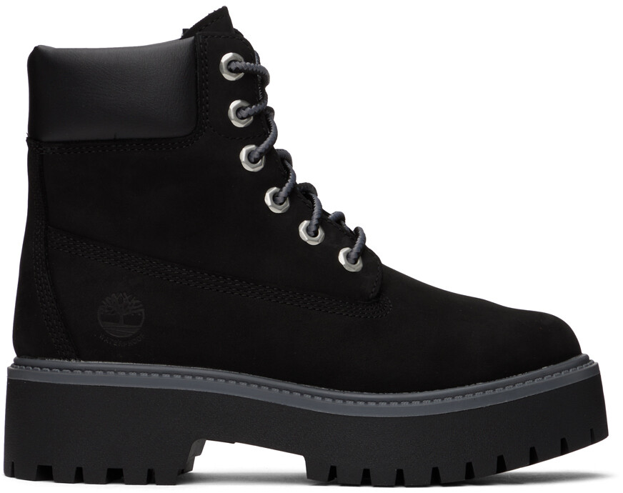 

Черные каменные уличные ботинки Timberland, Черный