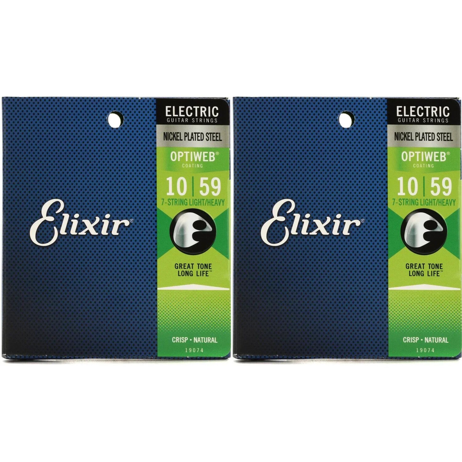 

Elixir Strings 19074 Струны для электрогитары Optiweb — .010-.059 Легкие/тяжелые 7-струнные (2 шт.)