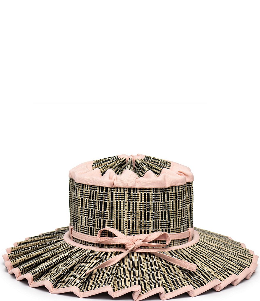 Lorna Murray Плиссированная солнцезащитная шляпа Paris Island Vienna Weave, розовый