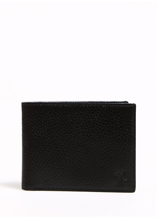 

Черный мужской кошелек FRK 313 FLT LEATHER Fabrika, черный