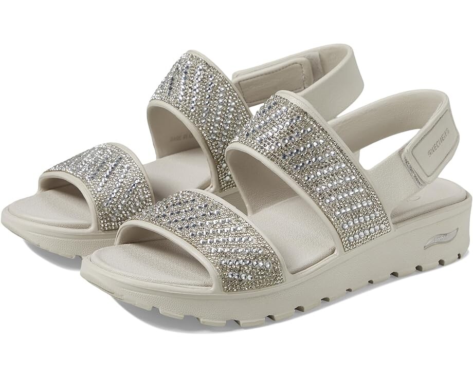 

Сандалии SKECHERS Foamies Arch Fit Footsteps with Rhinestone, натуральный
