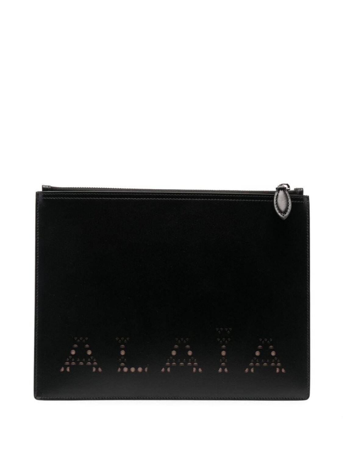 

Alaïa клатч с перфорированным логотипом, черный