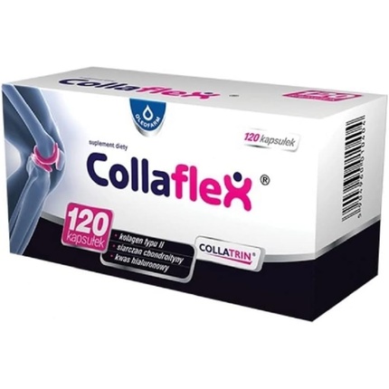 Collaflex Коллаген типа II с хондроитинсульфатом, гиалуроновой кислотой и витамином С, 120 капсул, Oleofarm