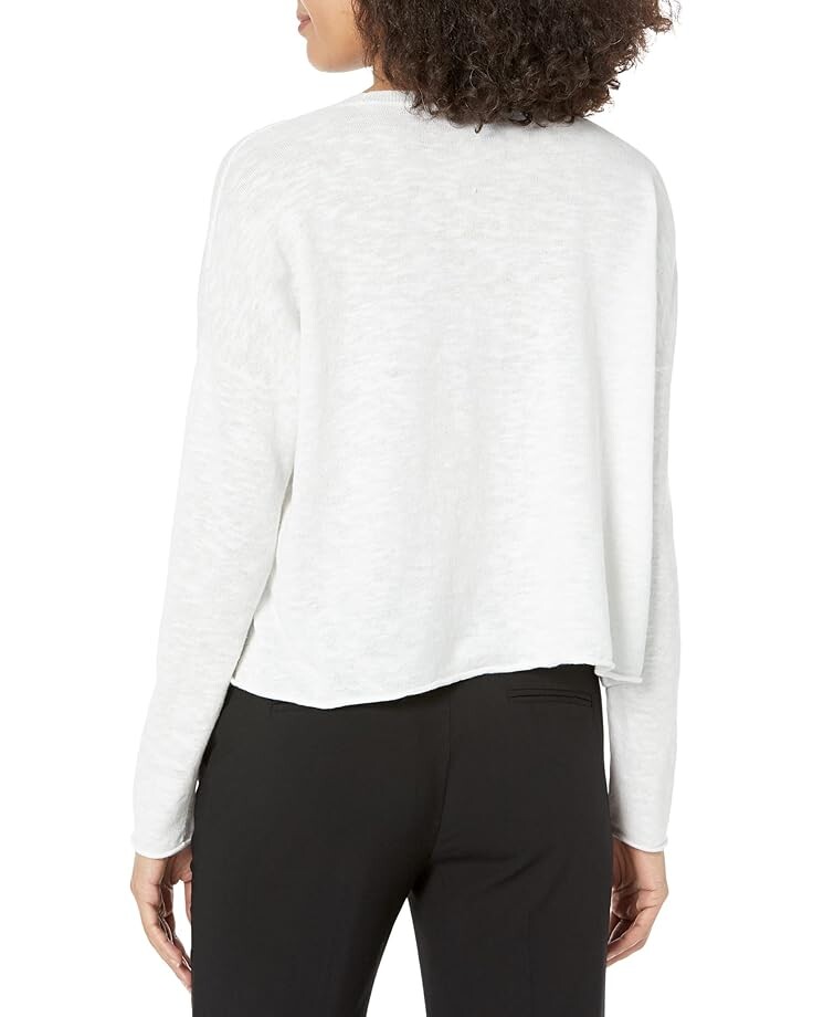 

Топ Eileen Fisher Crew Neck Box-Top, белый