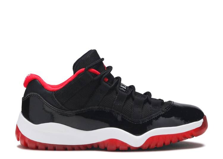 

Кроссовки AIR JORDAN 11 RETRO LOW BP 'BRED', черный