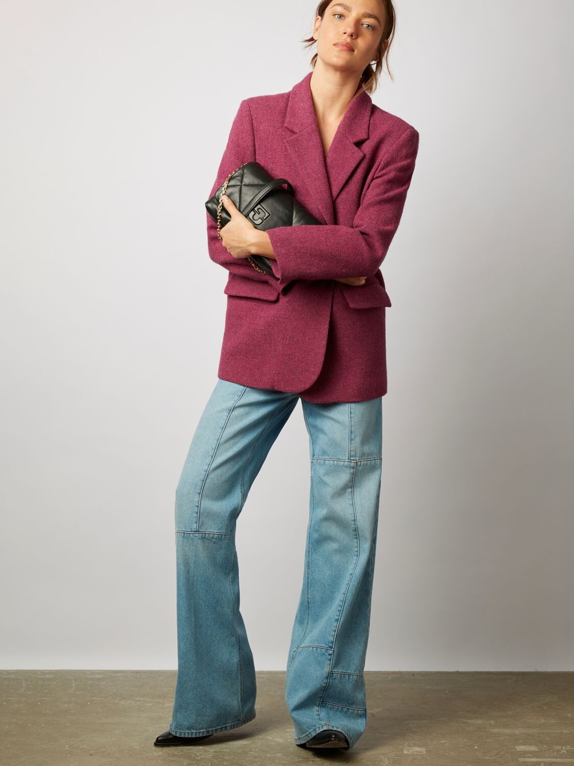 

Gerard Darel Блейзер из смесовой шерсти Natty, фуксия