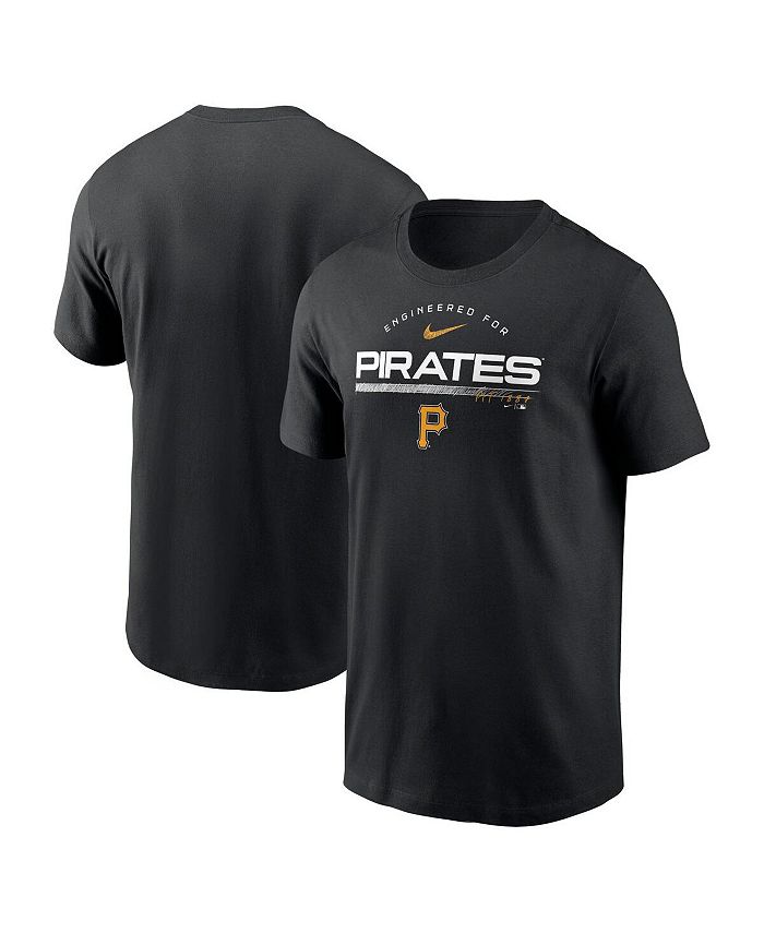 

Мужская черная футболка Pittsburgh Pirates Team Engineered Performance Performance Nike, черный