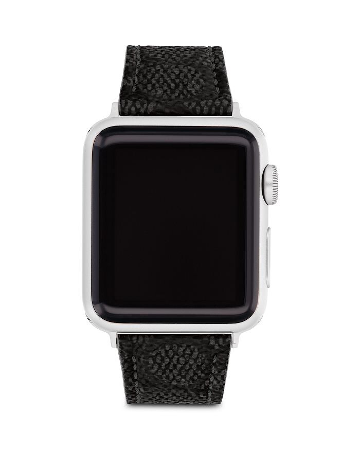 

Кожаный ремешок COACH Apple Watch, 38 мм/40 мм/41 мм, черный