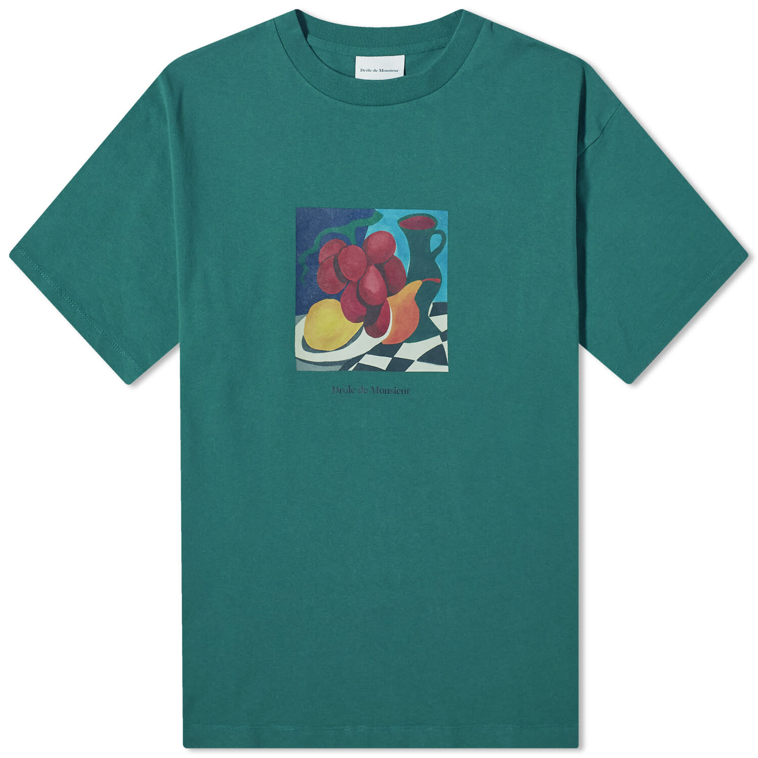 

Футболка Drôle De Monsieur Still Life T-Shirt, цвет Forest Green
