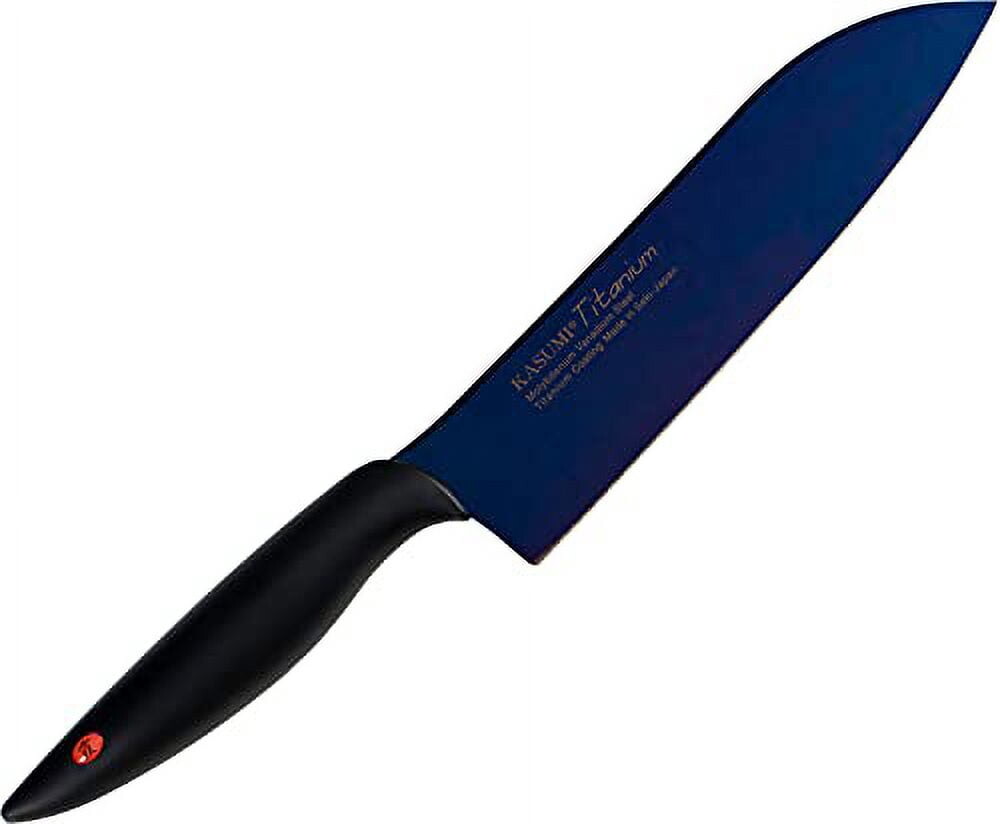 

Кухонный нож Santoku SUMIKAMA Kasumi 18 см, синий