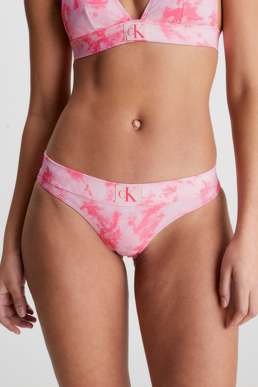 

Розовые плавки бикини с принтом Authentic Calvin Klein, розовый