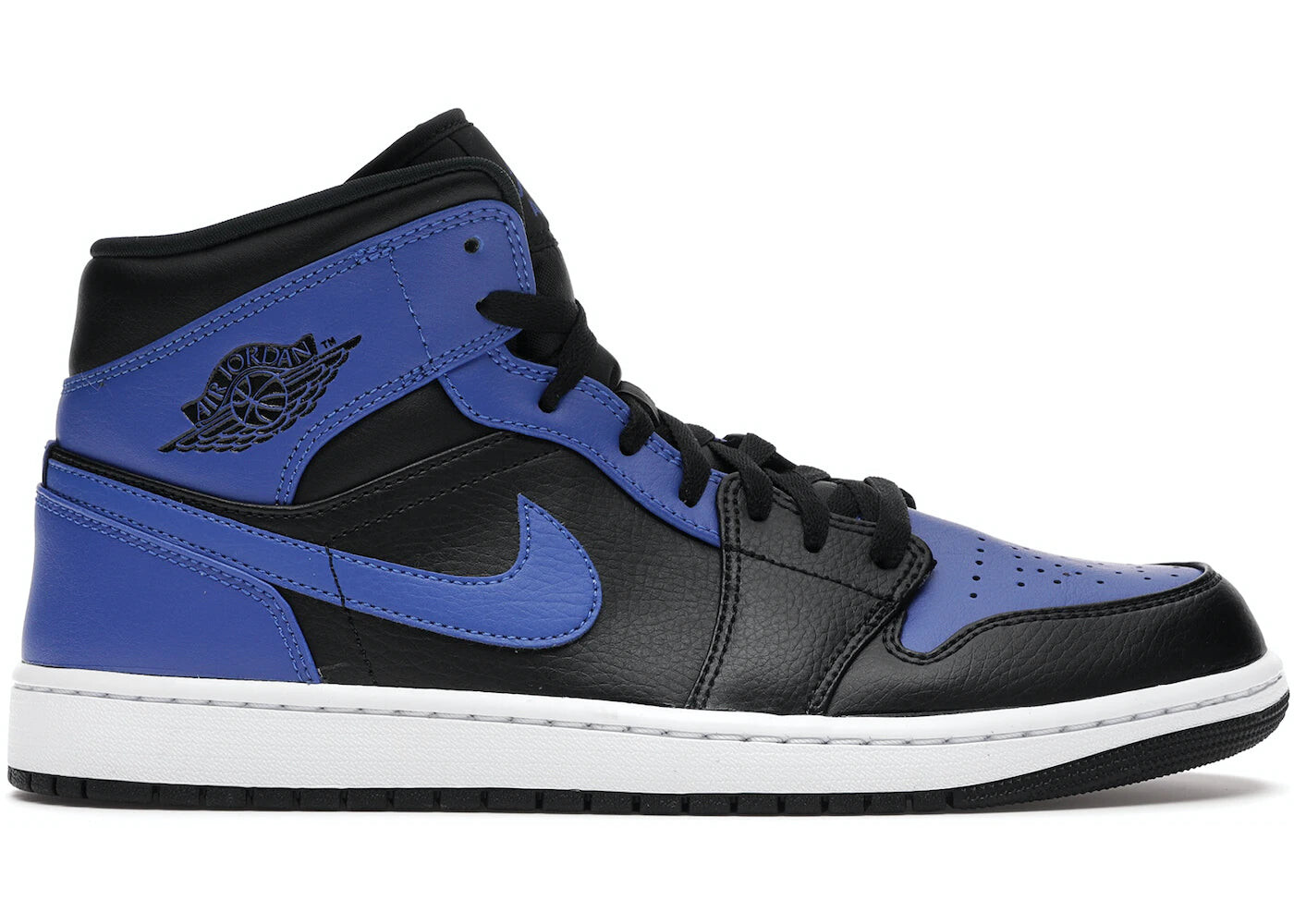 

Кроссовки Кожаные Jordan 1 Mid Hyper Royal