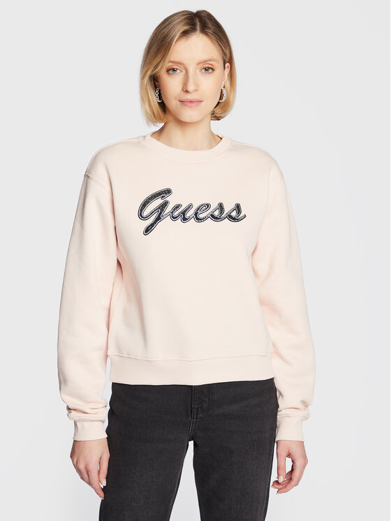 

Толстовка свободного кроя Guess, розовый