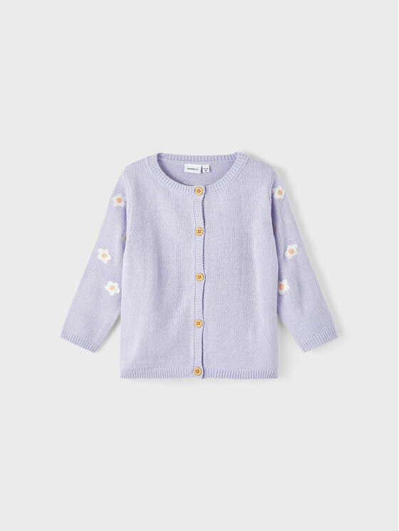 

Кардиган стандартного кроя Name It, фиолетовый