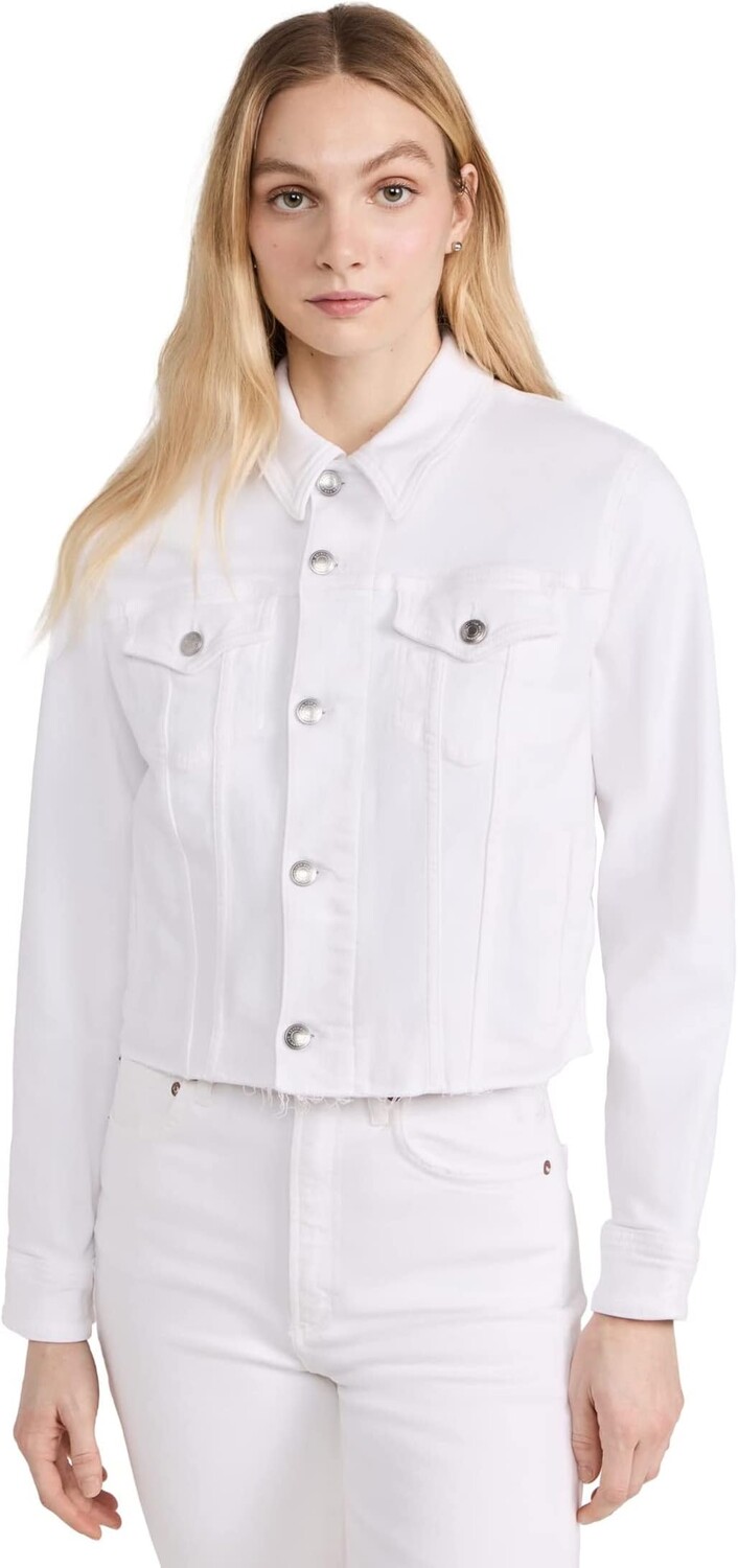 

Куртка Classic Trucker with Cut Hem in Soleil 7 For All Mankind, цвет Soleil