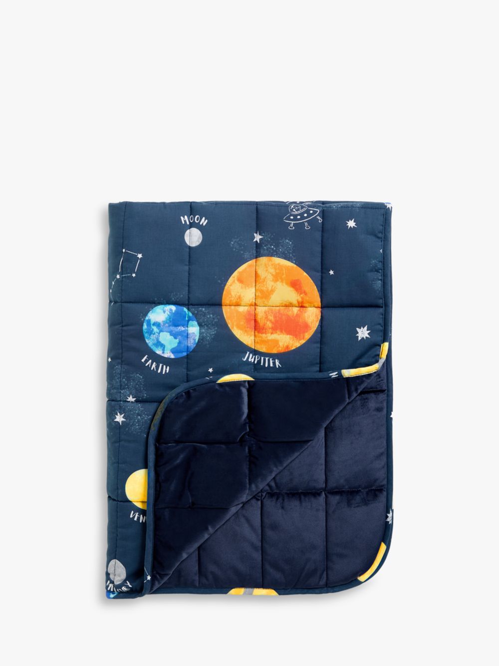 цена Утяжеленное одеяло John Lewis для космического пространства, 2 кг, мультицветное