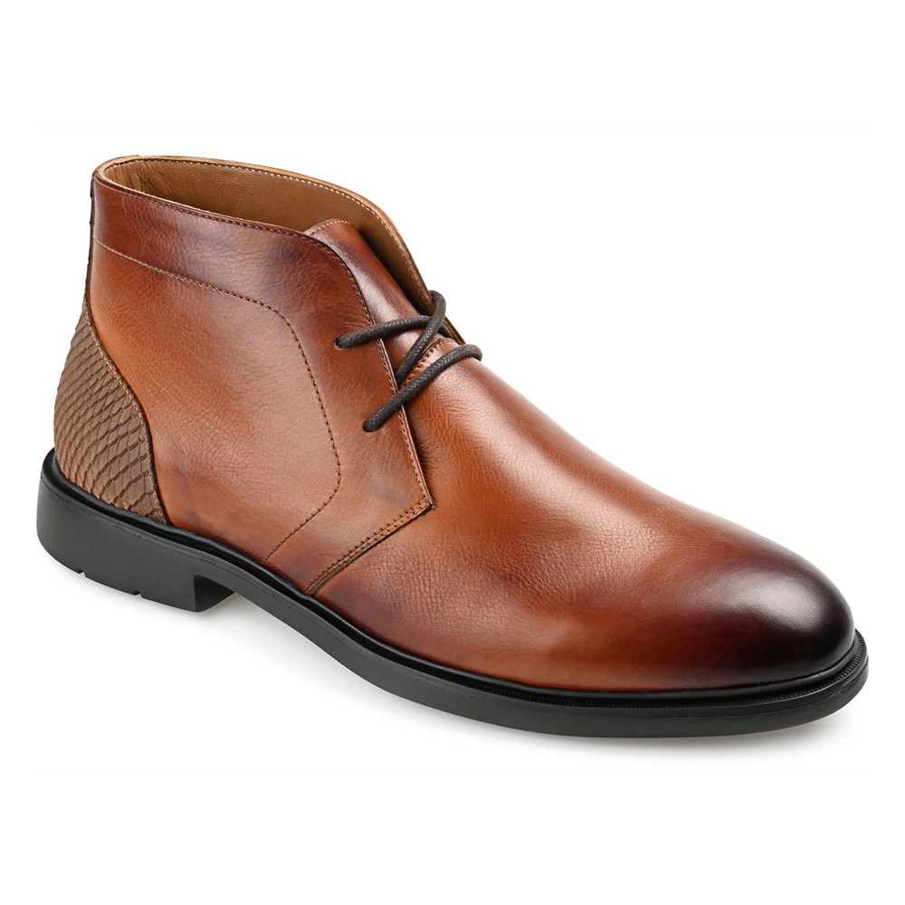 Мужские ботинки чукка с простым носком Aldridge Thomas & Vine, цвет cognac leather