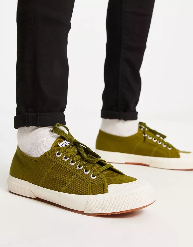 Зеленые кроссовки Superga 2390 Cotu зеленые кроссовки superga 2390 cotu