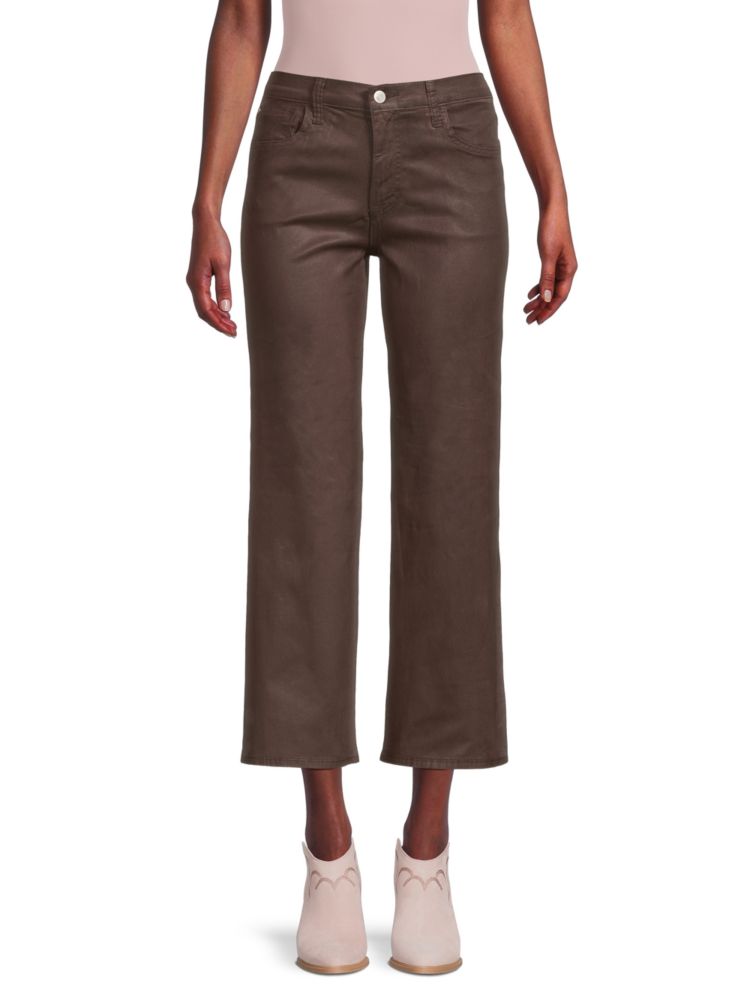 Укороченные широкие джинсы Rosalie с высокой посадкой Hudson, цвет Chocolate укороченные прямые джинсы kass с высокой посадкой hudson цвет sabina